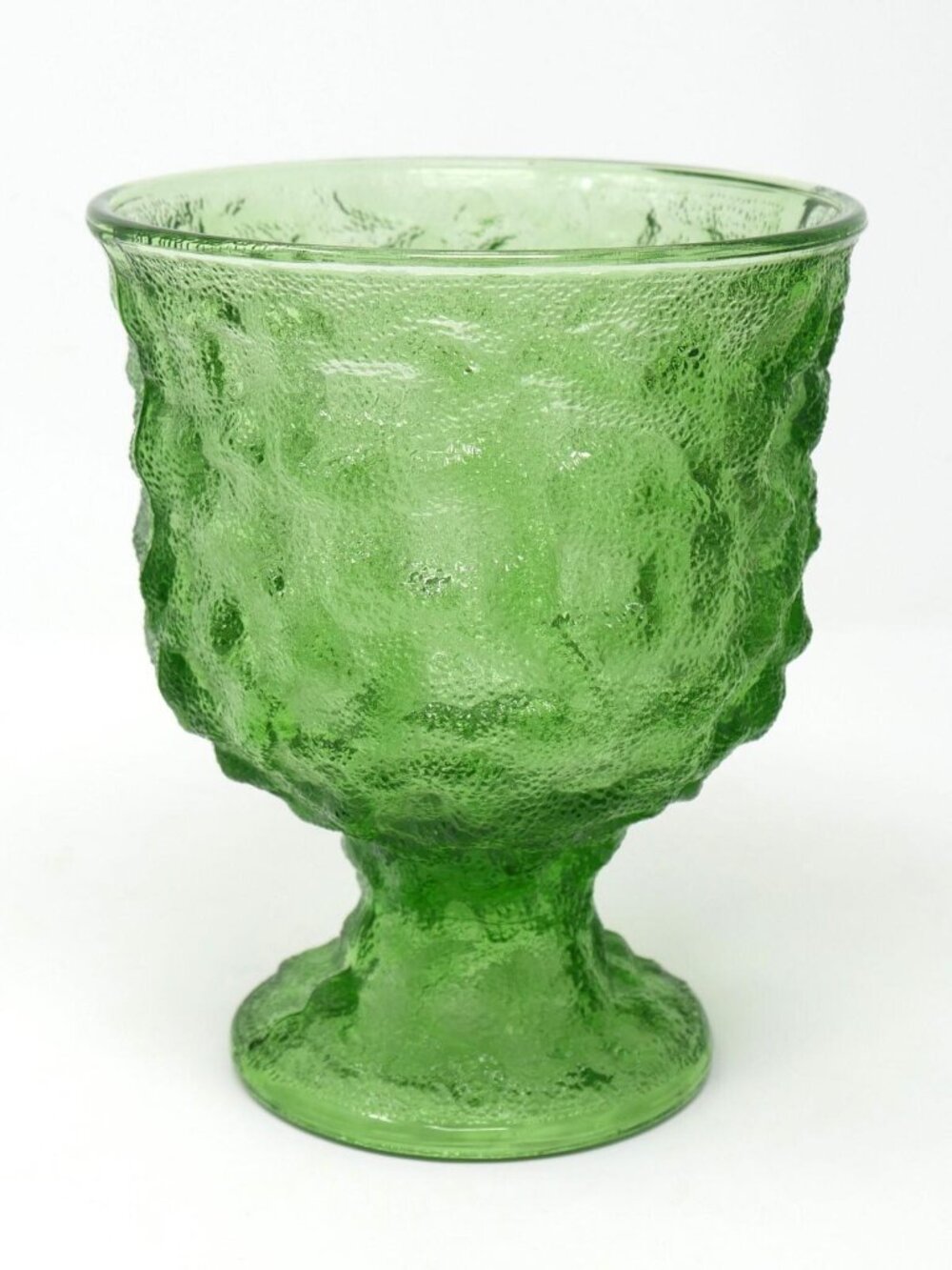EO Brody Emerald Green Compote, Vase, Planter